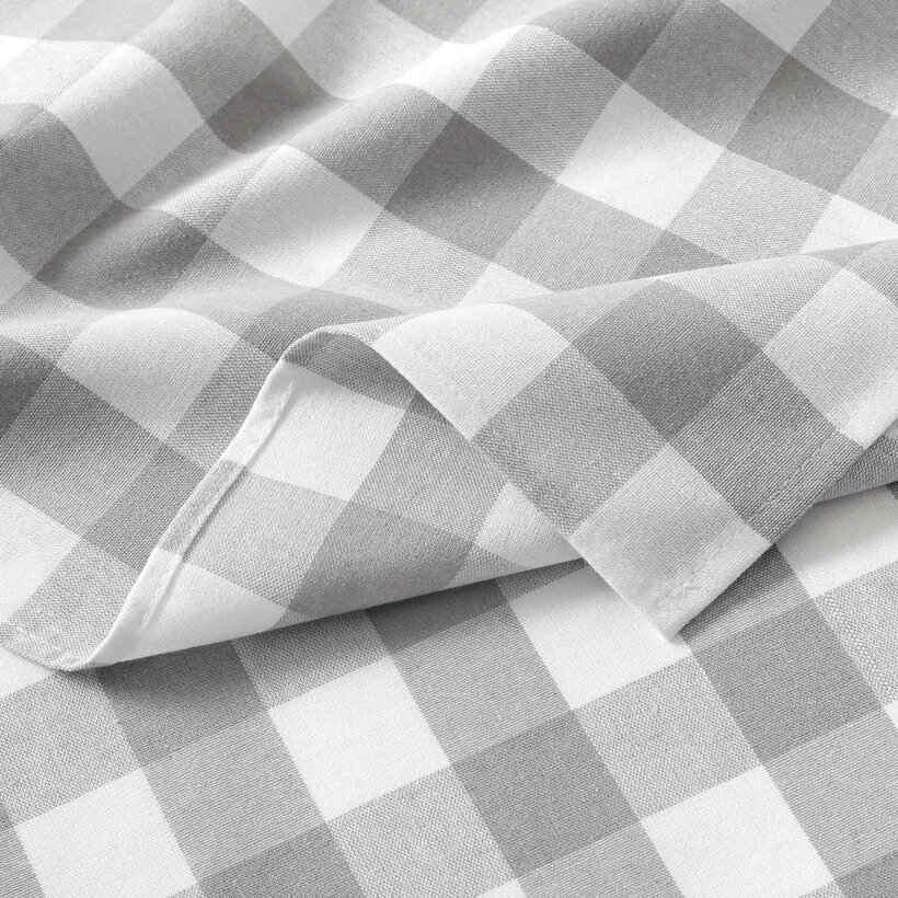 Keuken katoenen theedoek - Grijze ruiten