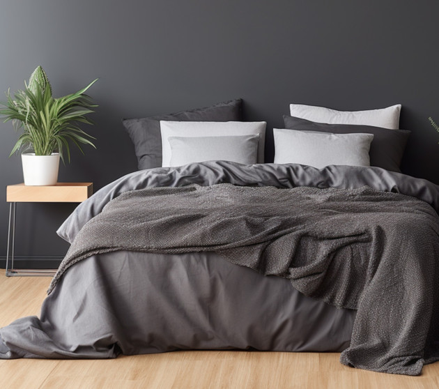Zwart beddengoed is een teken van originaliteit en luxe