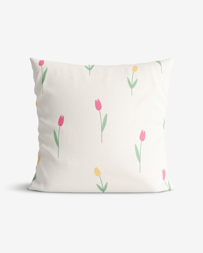 Katoenen kussensloop - Tulpen