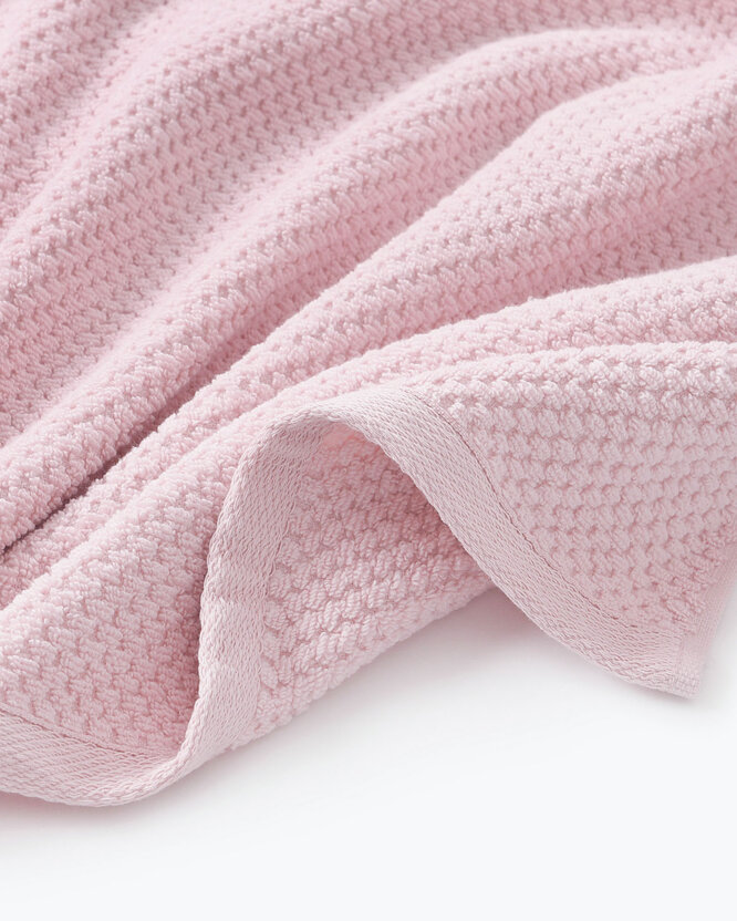 Katoenen badstof handdoek / badhanddoek Micro Pure - pastelroze