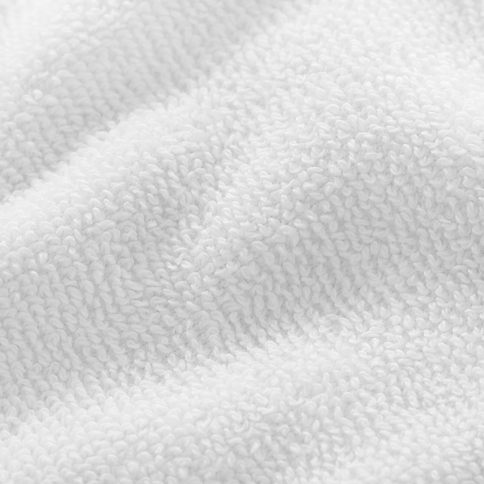 Katoenen badstof handdoek / badhanddoek Soft zonder boord - wit