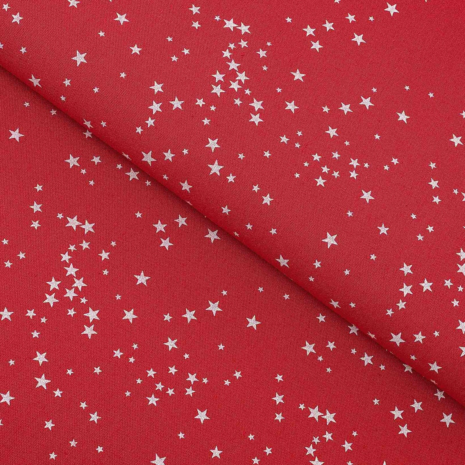 Decoratiestof Valencia - Sterretjes op rood