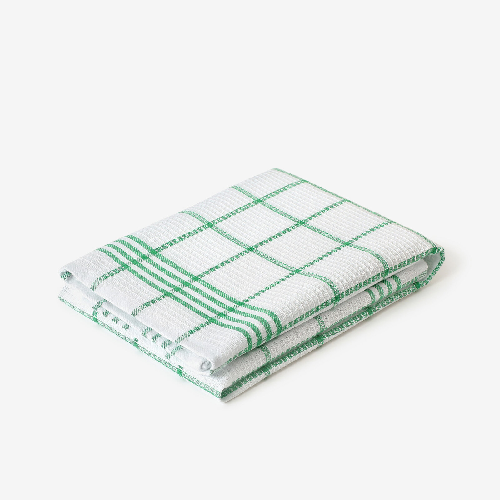 Keuken wafeldoek theedoek - Groene streepjes