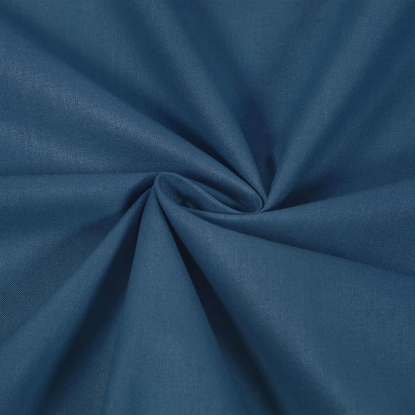Katoenen effen stof - renforcé Suzy - marine blauw