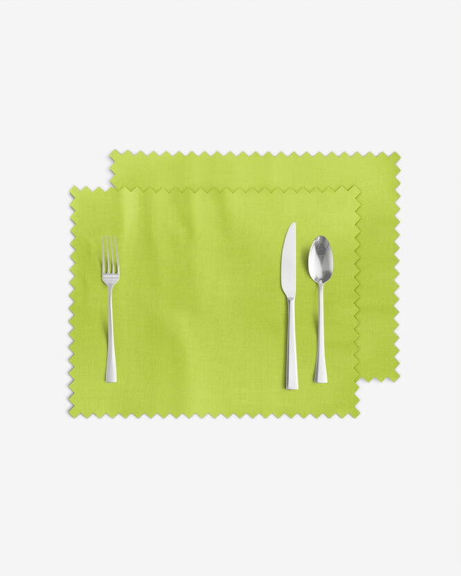 Tafelplacemat teflon - groen - set 2 stuks