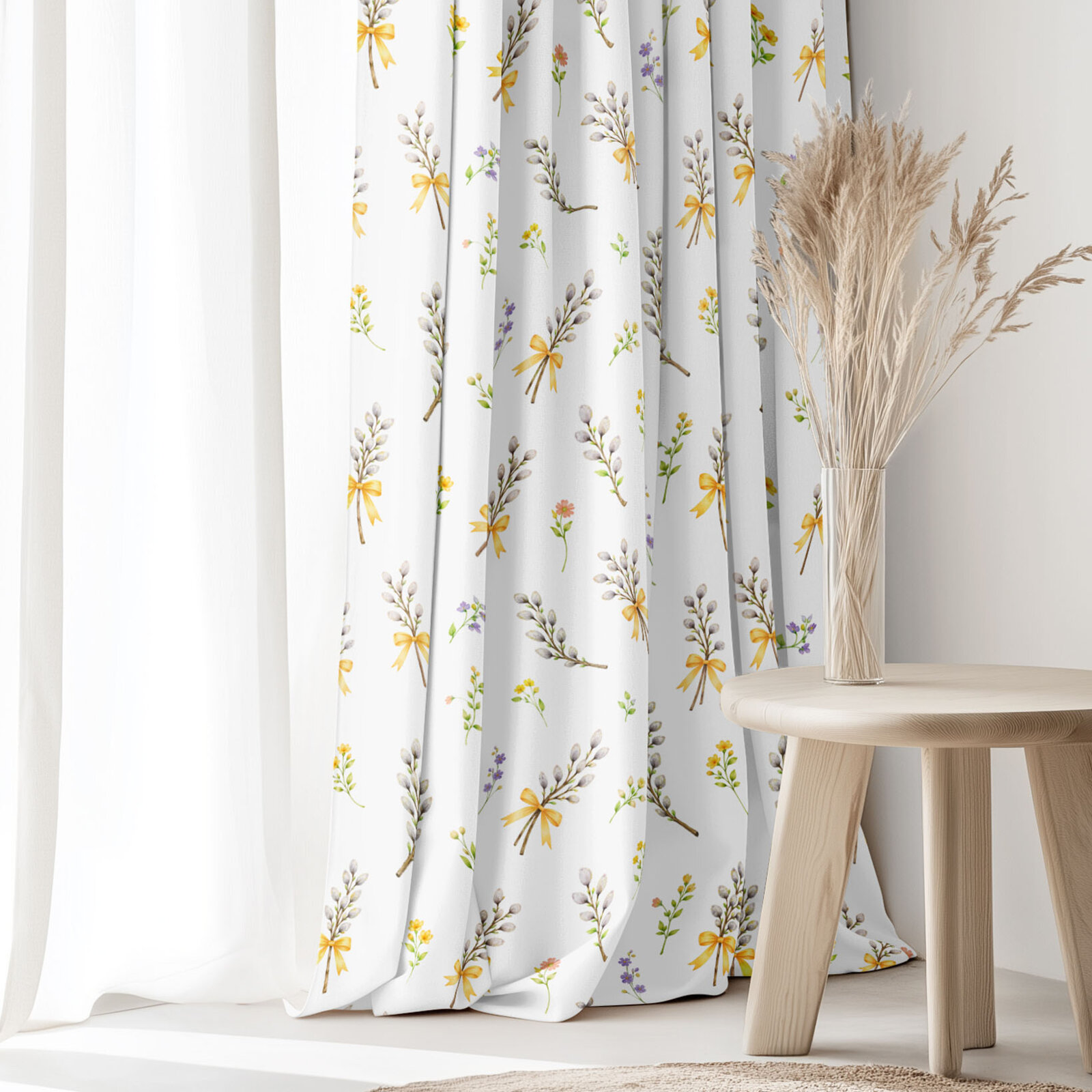 Lente decoratief gordijn Luca - Poesjes