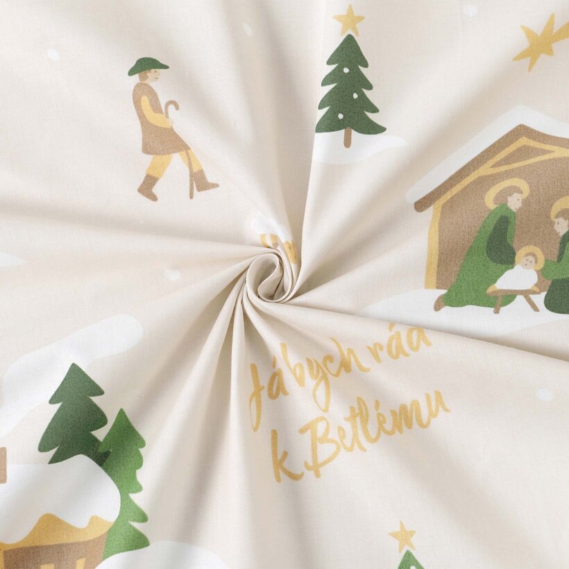 Kerst katoen renforcé - Herders hoedden de schapen
