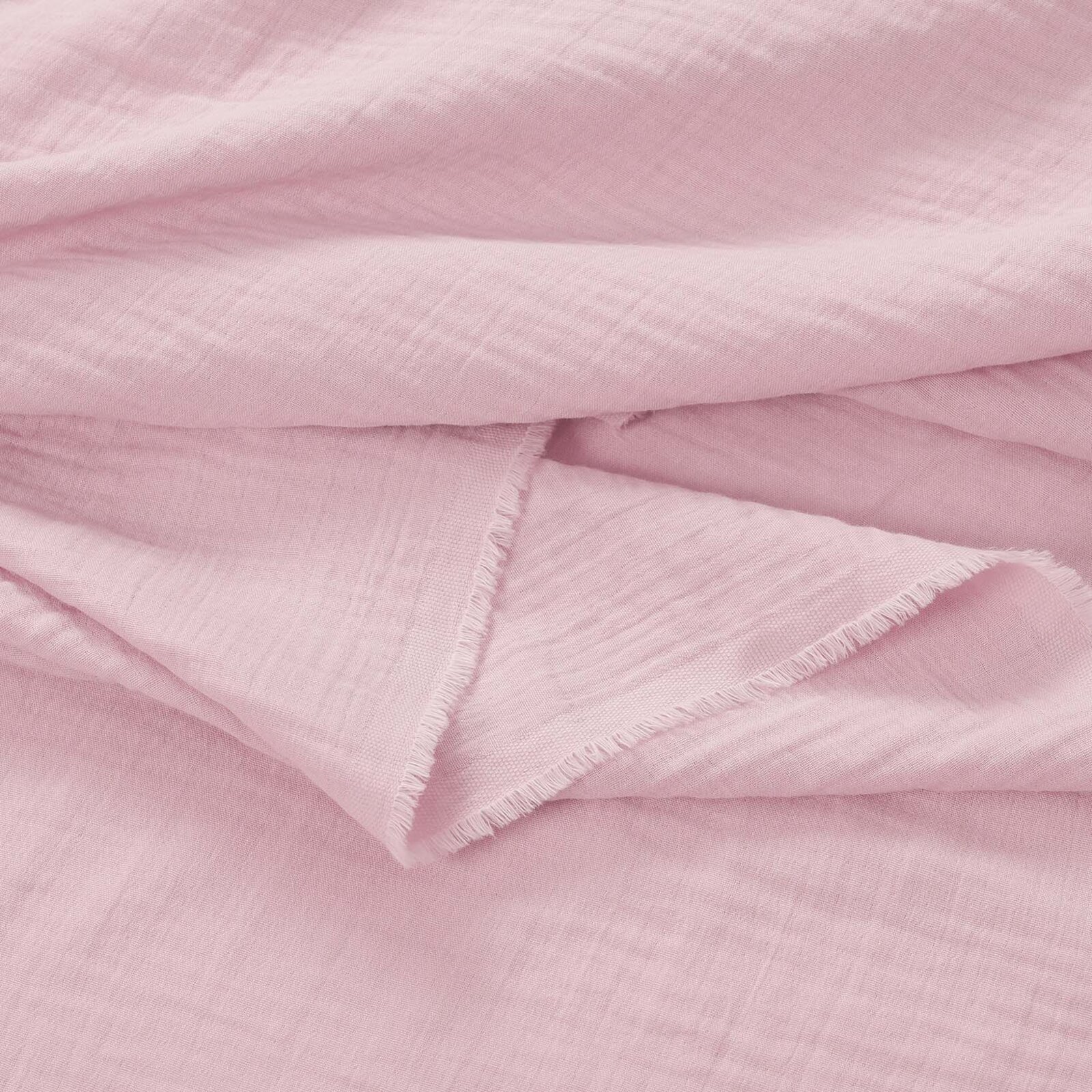 Mousseline stof - pastel roze