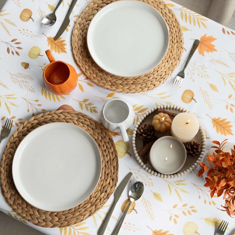 Hoekig teflon tafelkleed - Geur van de herfst