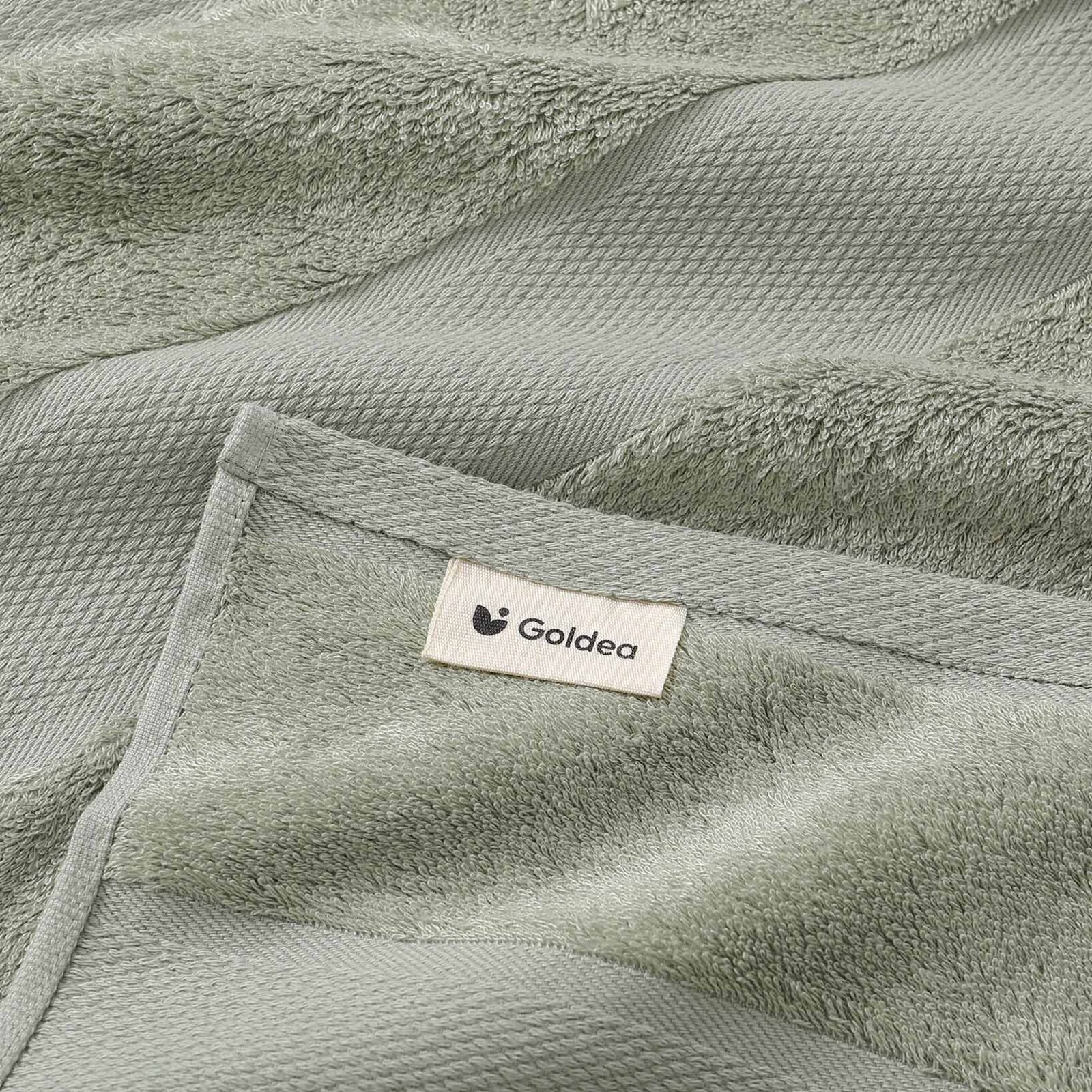 Bamboe handdoek/badhanddoek - saliegroen