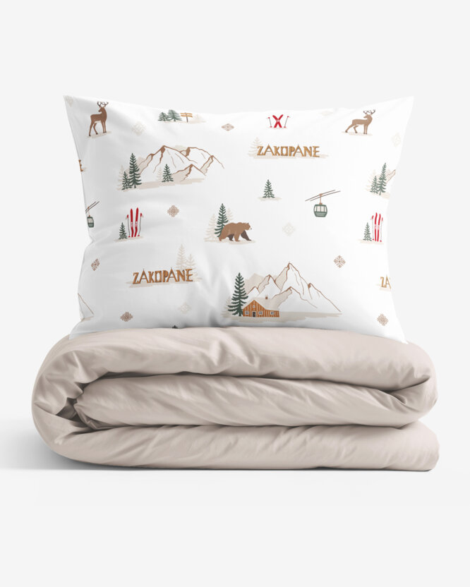 Katoenen beddengoed Duo - Zakopane met latte
