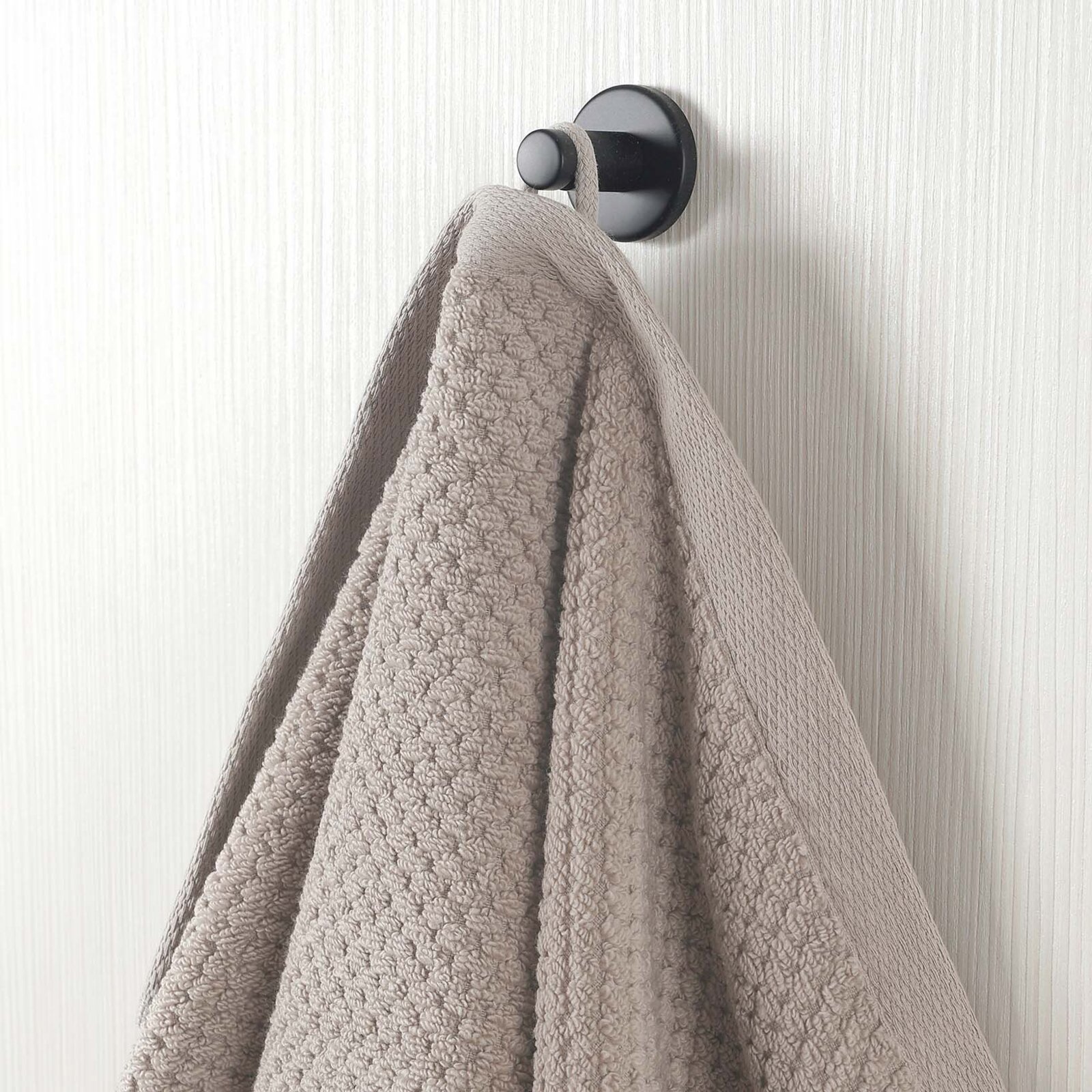 Katoenen badstof handdoek / badhanddoek Micro Pure - grijsbruin