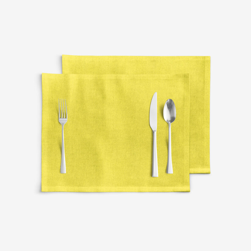Placemat voor de tafel Malaga - lime - set 2 stuks