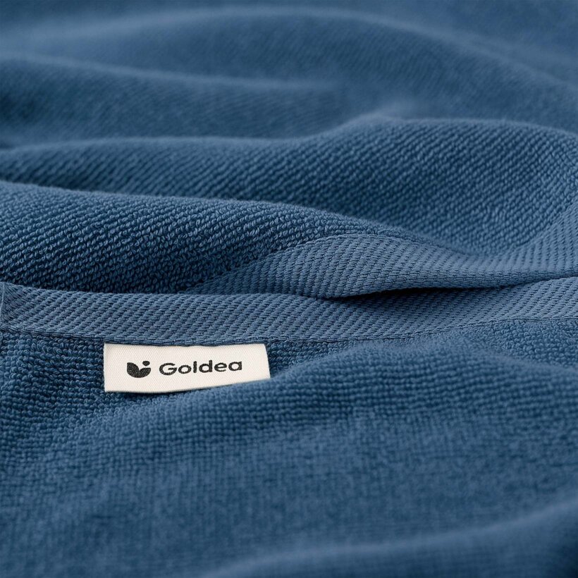 Katoenen badstof handdoek / badhanddoek Soft zonder boord - petrol