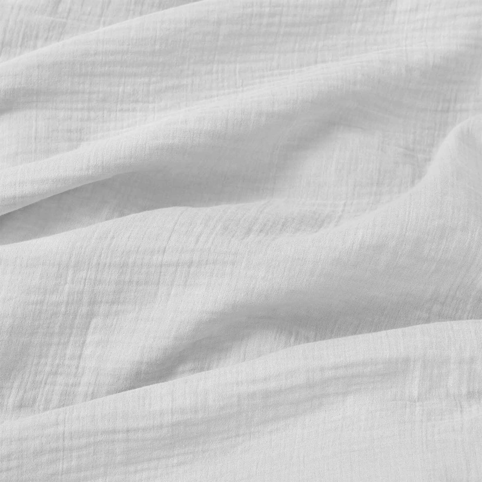 Mousseline beddengoed - lichtgrijs