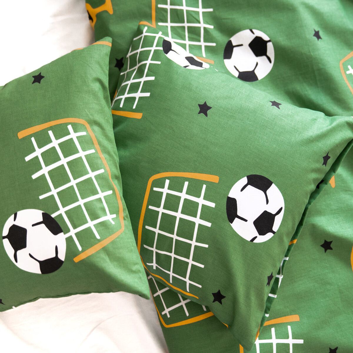 Katoenen kussensloop voor kinderen - Voetbalwereld