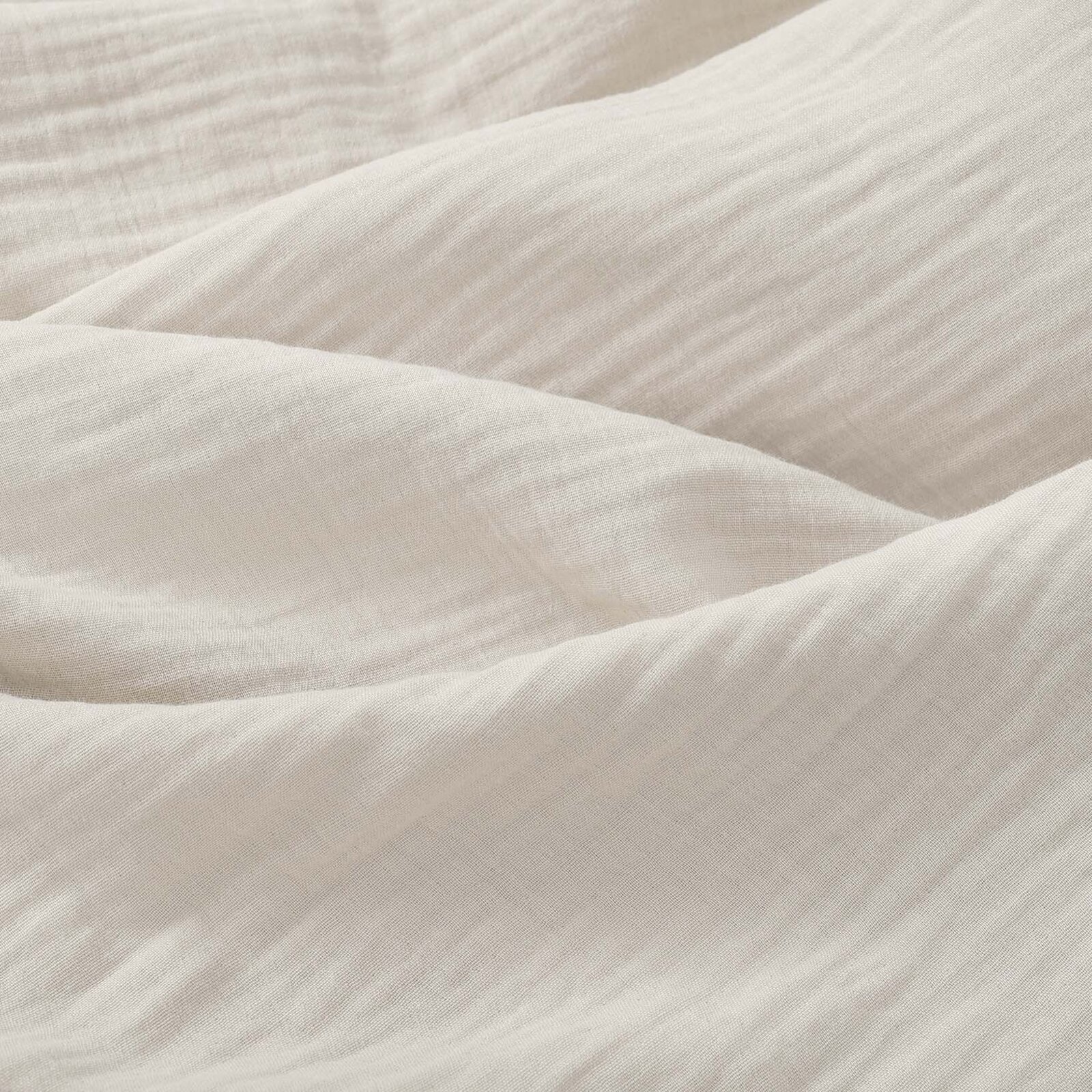 Mousseline stof - naturel