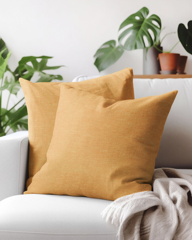 Decoratieve kussensloop Peru - goud