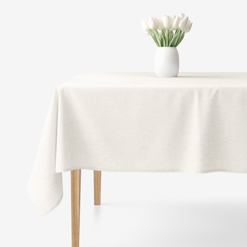 Hoekig tafelkleed Malaga - naturel