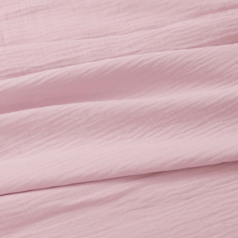 Mousseline stof - pastel roze