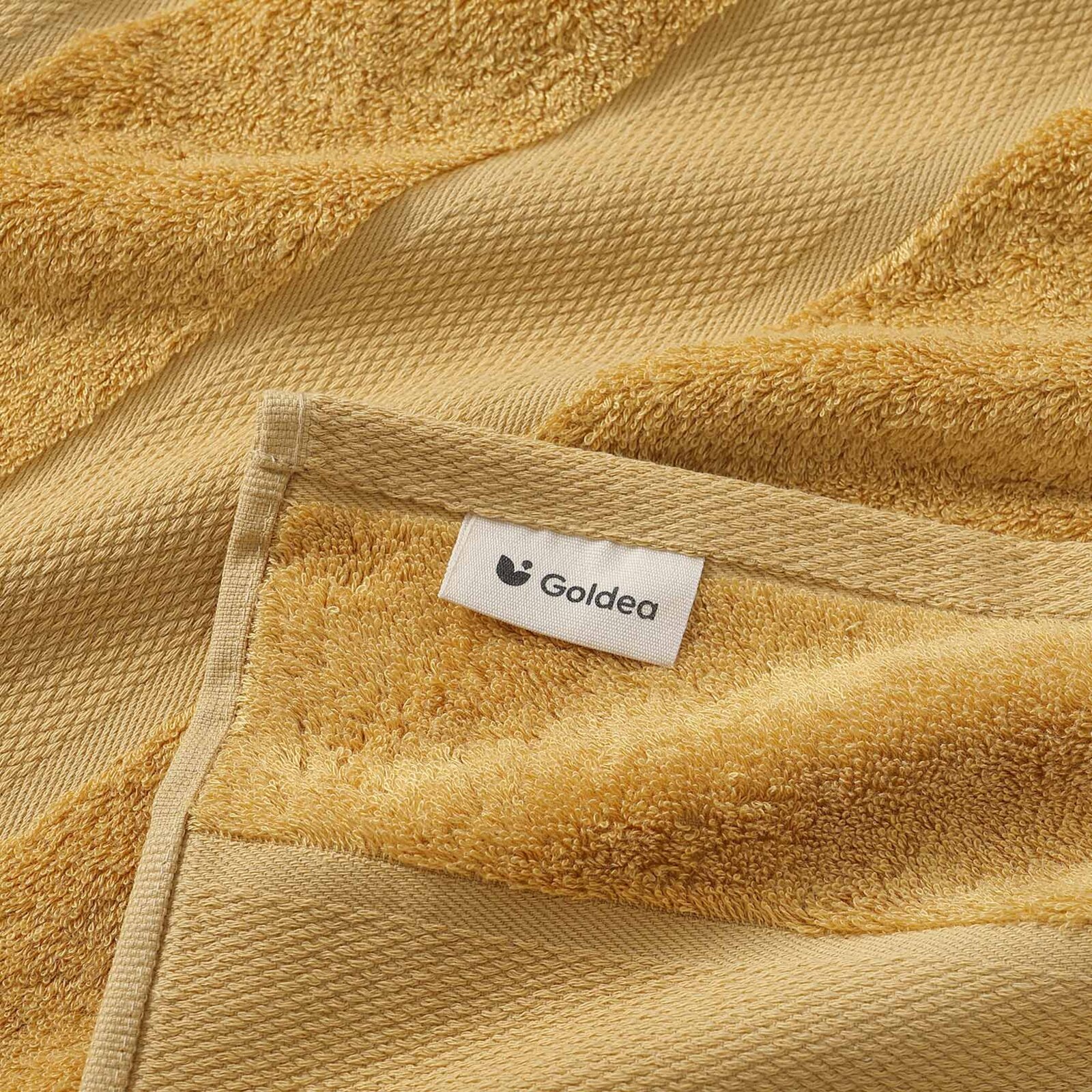 Bamboe handdoek/badhanddoek - goud
