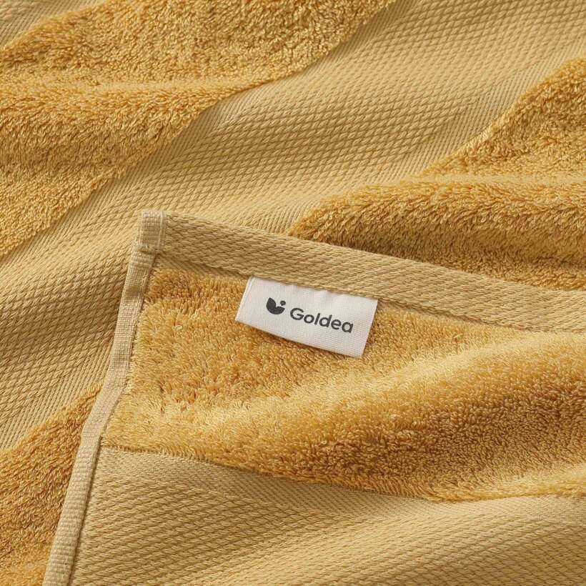 Bamboe handdoek/badhanddoek - goud