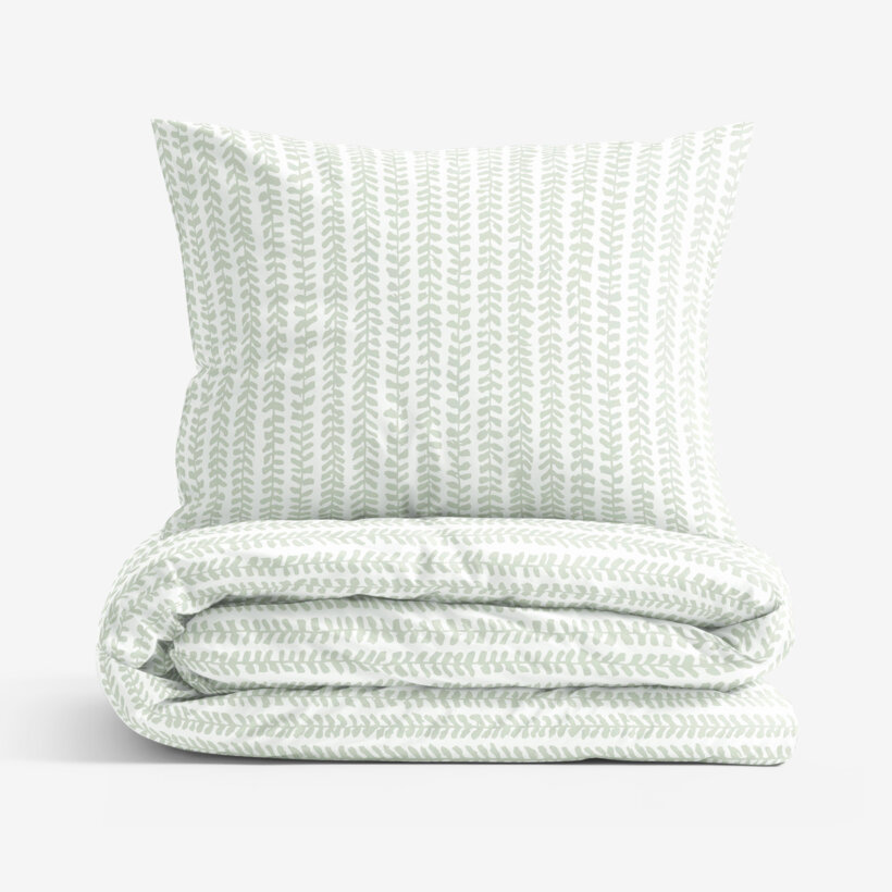 Katoenen beddengoed - Scandinavische blaadjes
