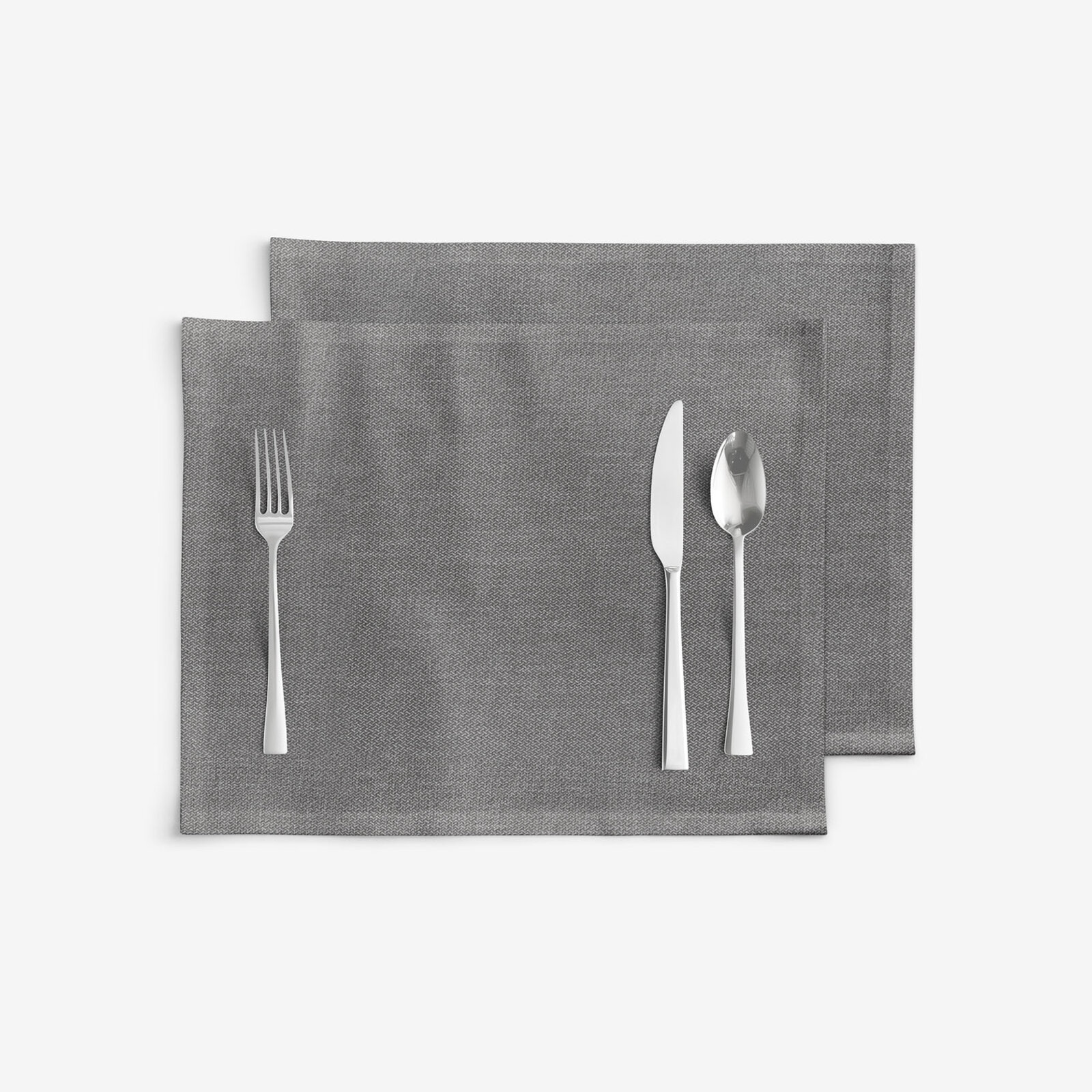Placemat voor de tafel Peru - grijs - set 2 stuks