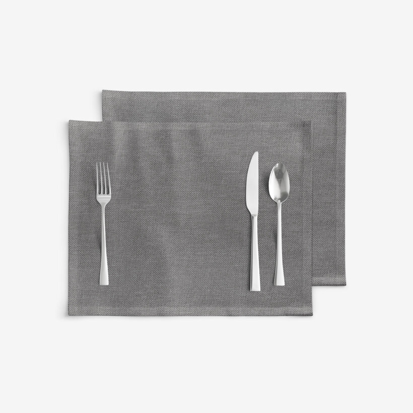Placemat voor de tafel Peru - grijs - set 2 stuks