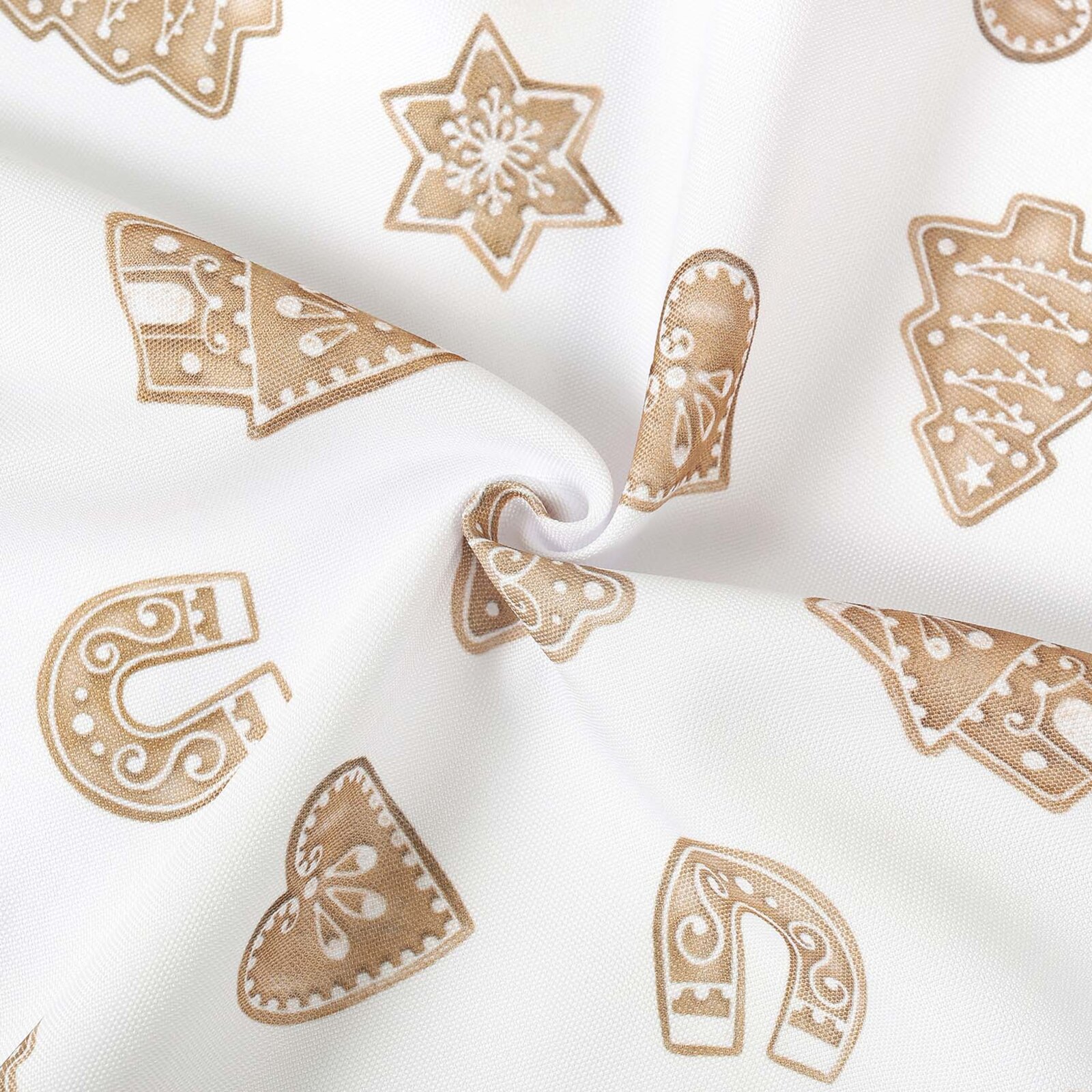 Kerst tafelstof met tefloncoating - Peperkoekjes