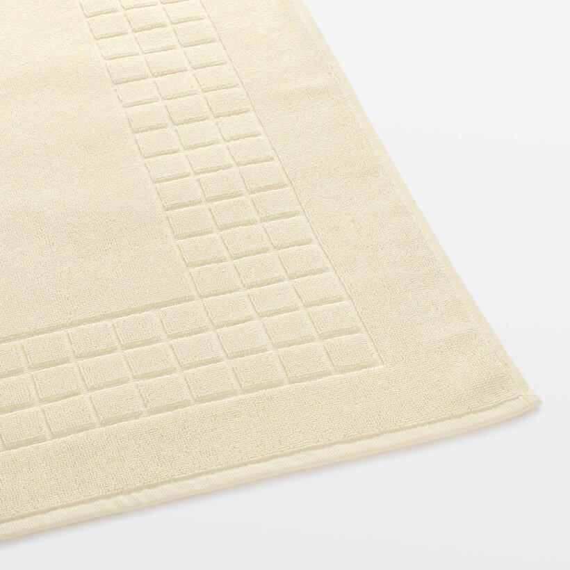 Badkamer badstof mat Mozaika - crème