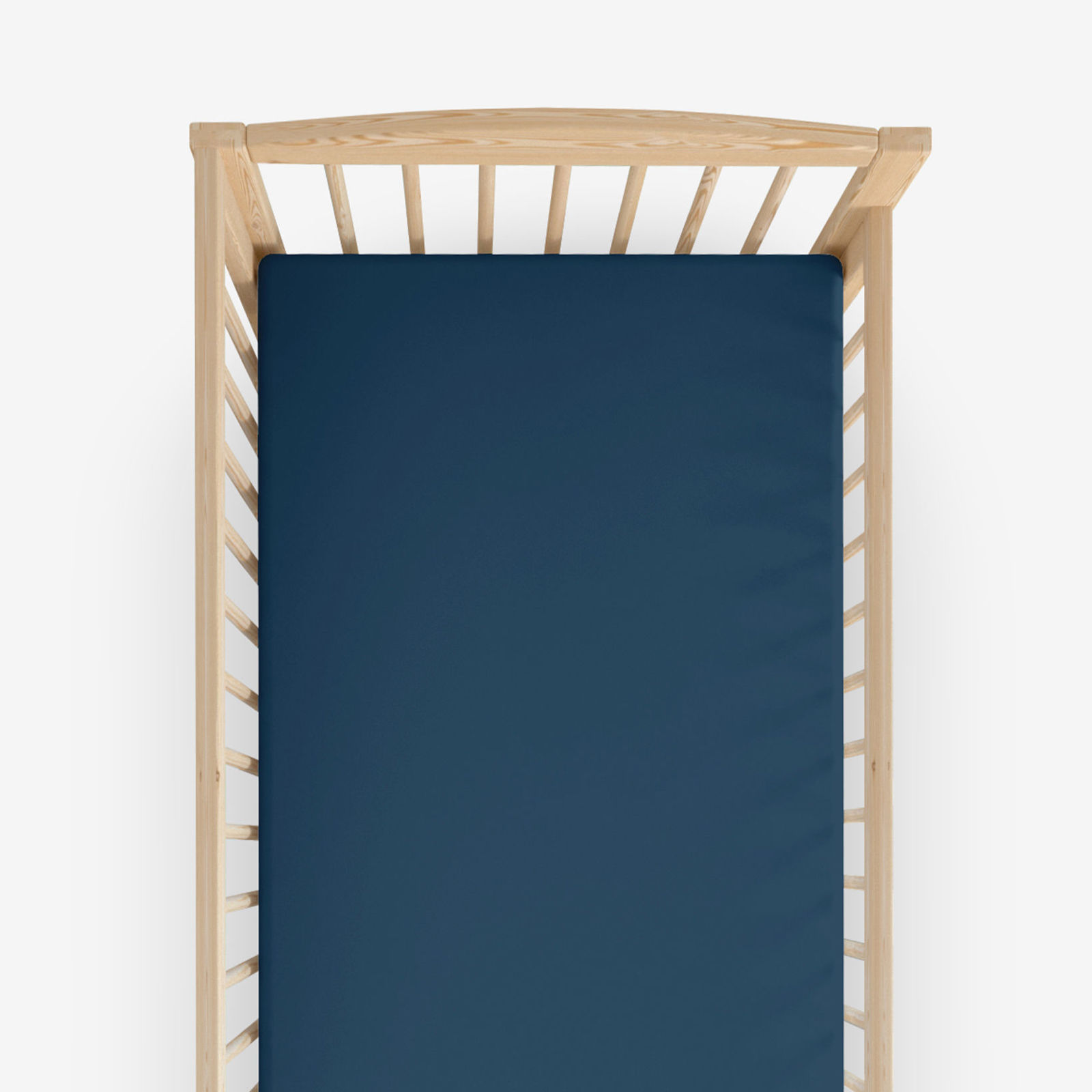 Katoenen laken voor een babybedje - marineblauw