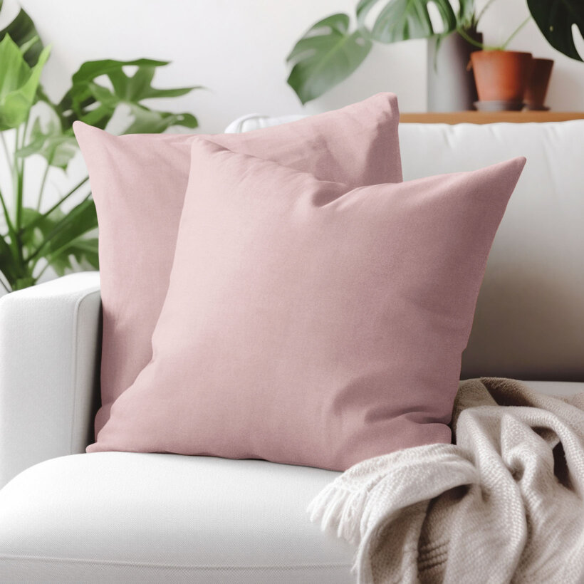 Decoratieve kussensloop Marbella - oudroze
