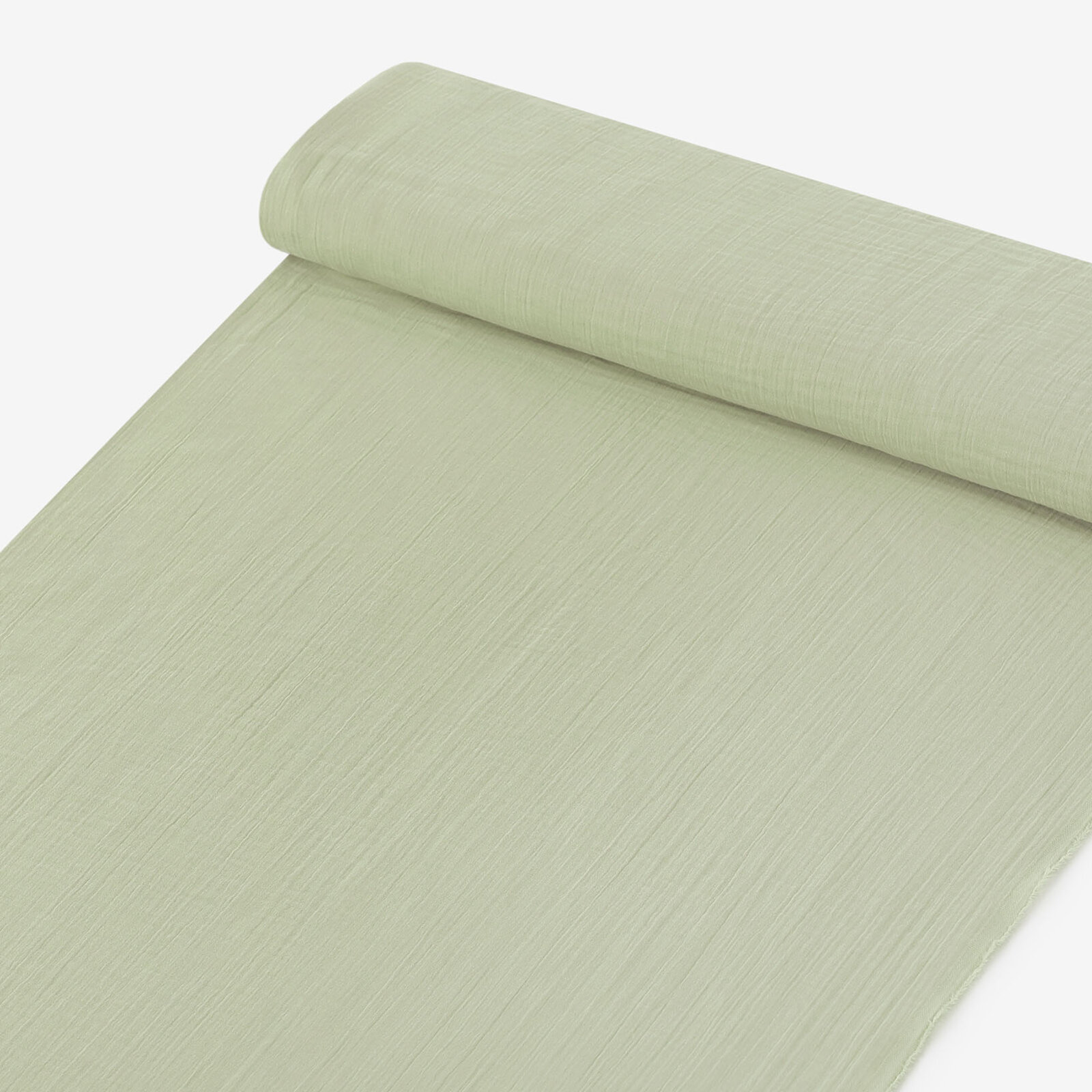 Mousseline stof - licht saliegroen