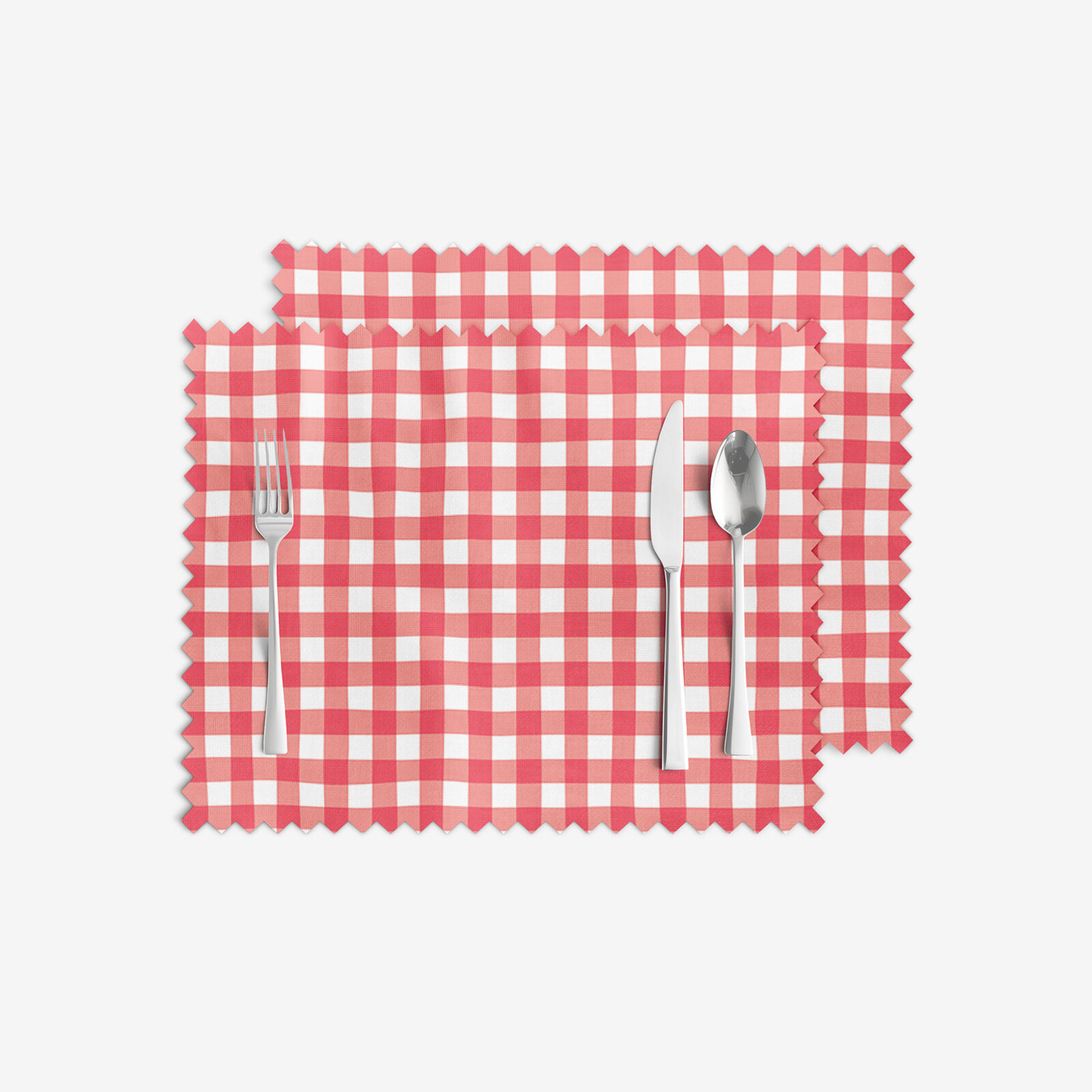 Teflon placemat - Rode ruitjes - set van 2 stuks
