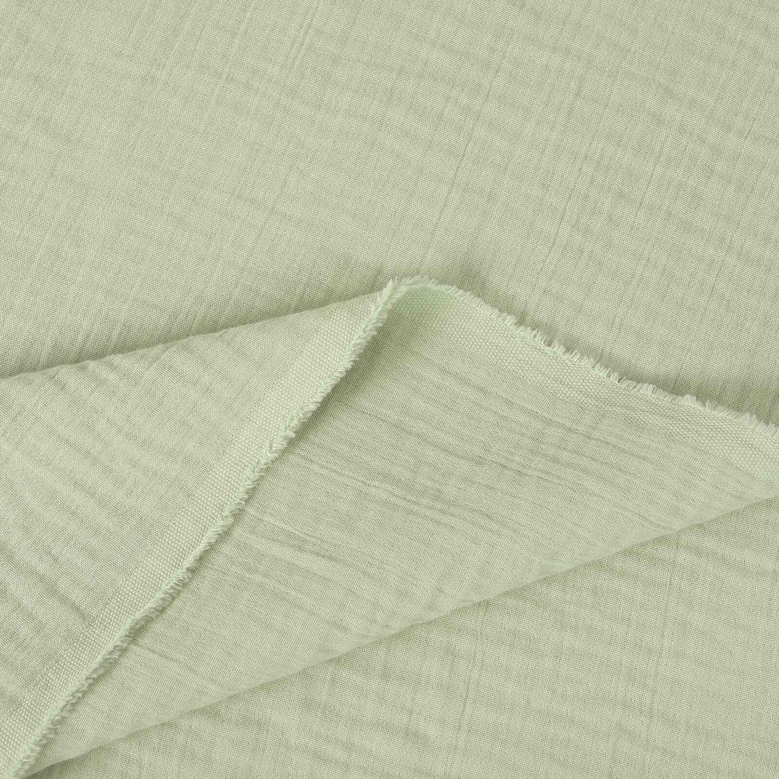 Mousseline stof - licht saliegroen