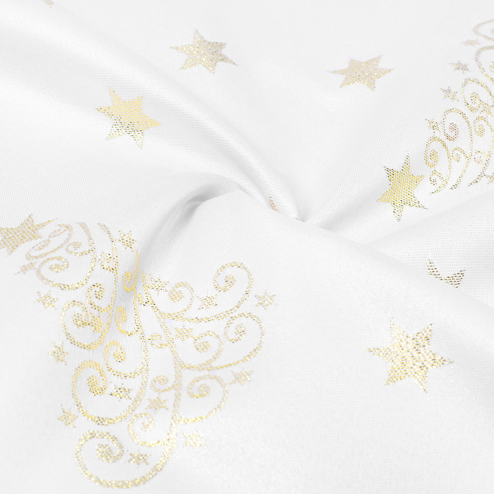 Kerst placemat teflon - Gouden kerstboompjes en sterretjes - set 2 stuks