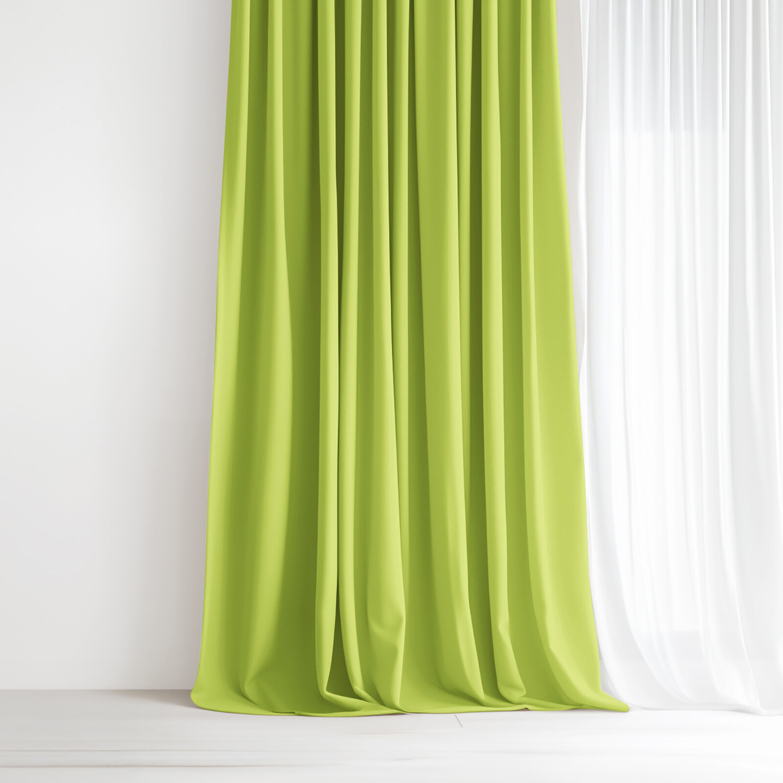 Decoratief gordijn Luca - groen