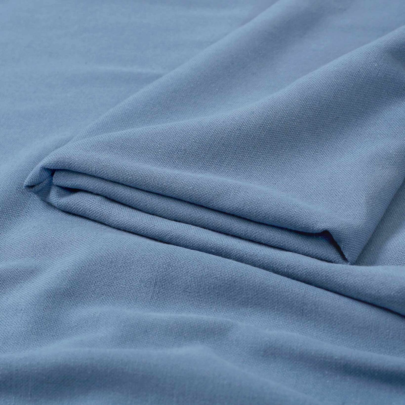 Naturel stof van linnenmix - blauw