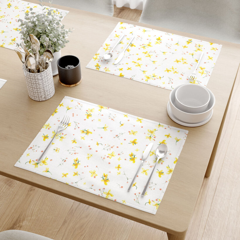 Tafelplacemat Valencia - Bloemen narcissen - set 2 stuks