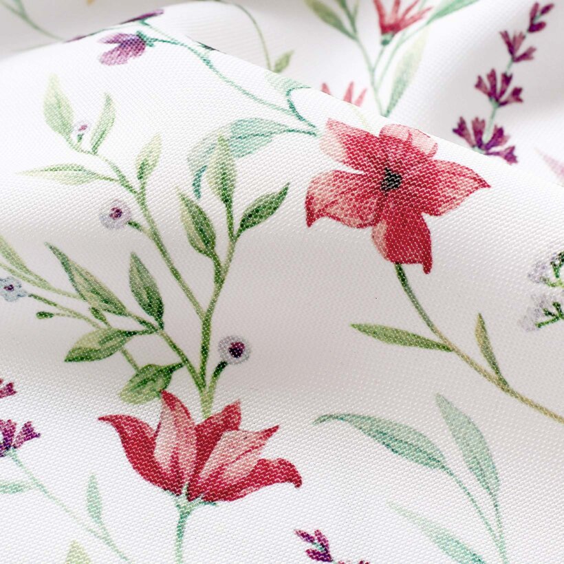 Rond teflon tafelkleed - Kleurrijke lentebloemen