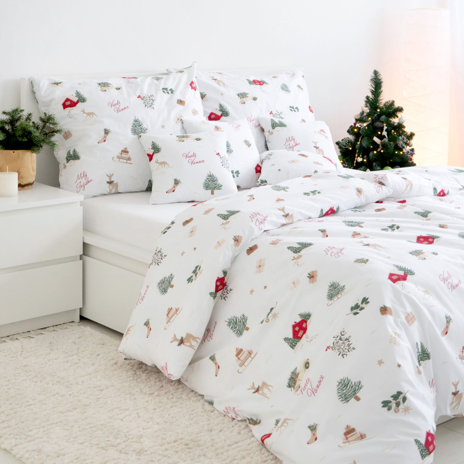 Kerst katoenen beddengoed - Tsjechische Kerst