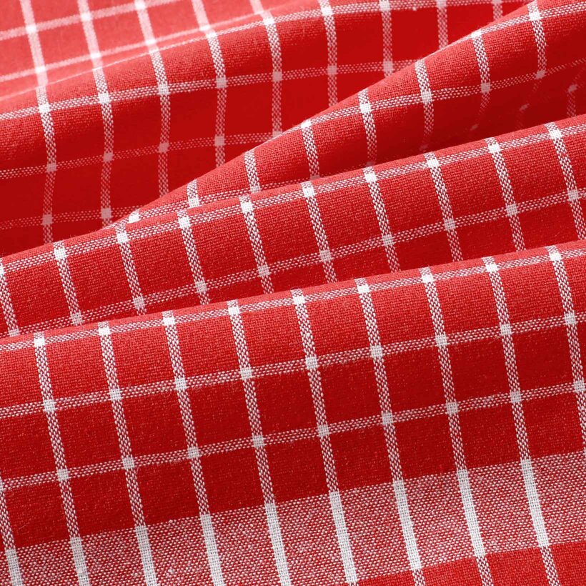 Keuken katoenen theedoek - Rood ruitpatroon