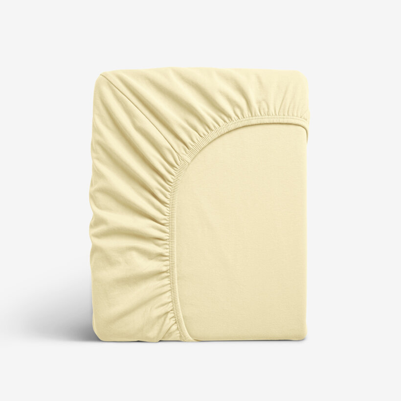 Jersey elastisch laken - banaan