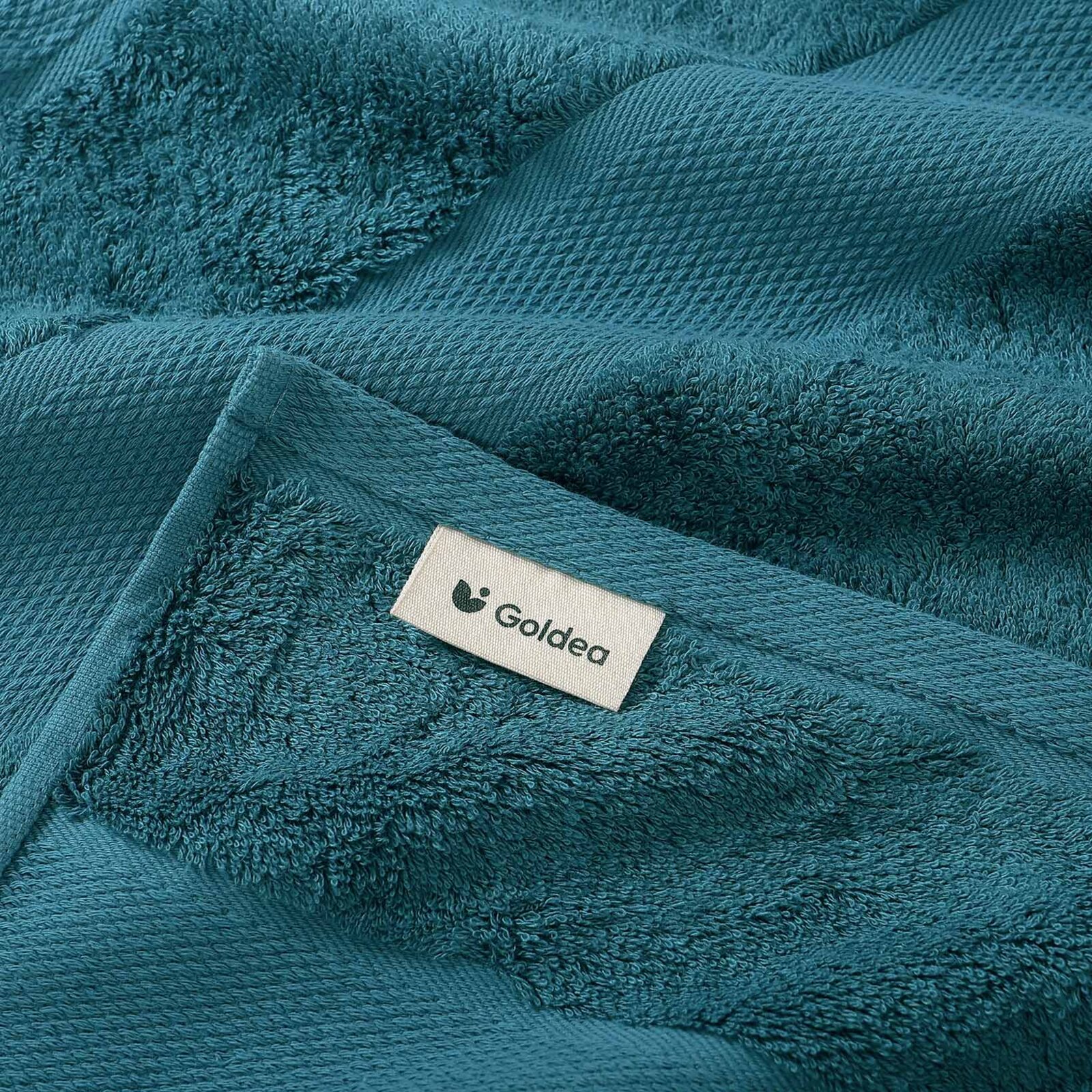 Bamboe handdoek/badhanddoek - petroleum