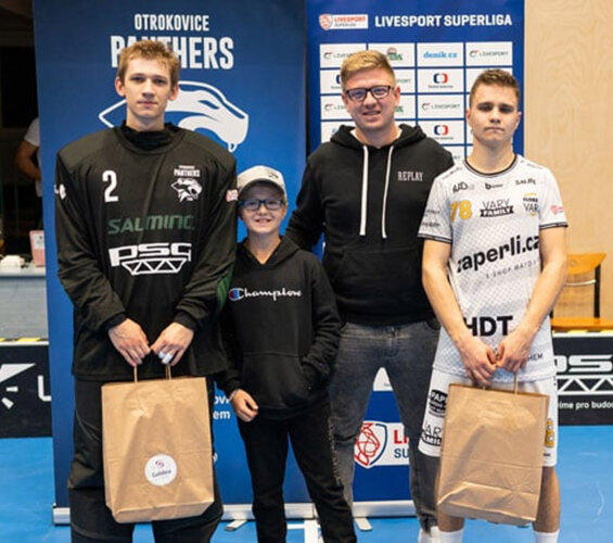 Goldea ondersteunt de floorbalclub Panthers Otrokovice