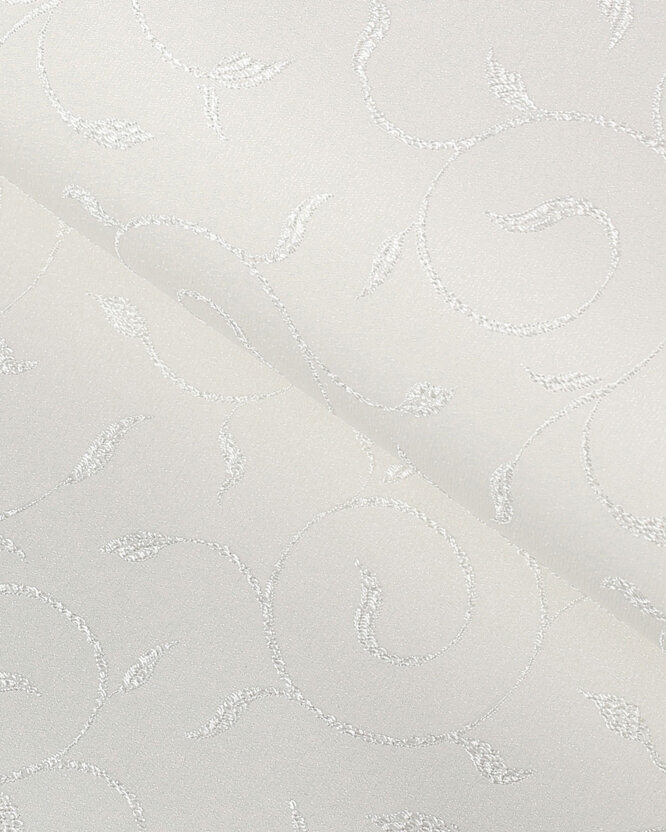 Tafelstof met tefloncoating - crème met grote ornamenten