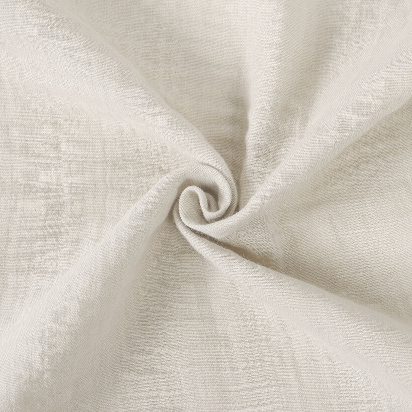 Mousseline stof - naturel
