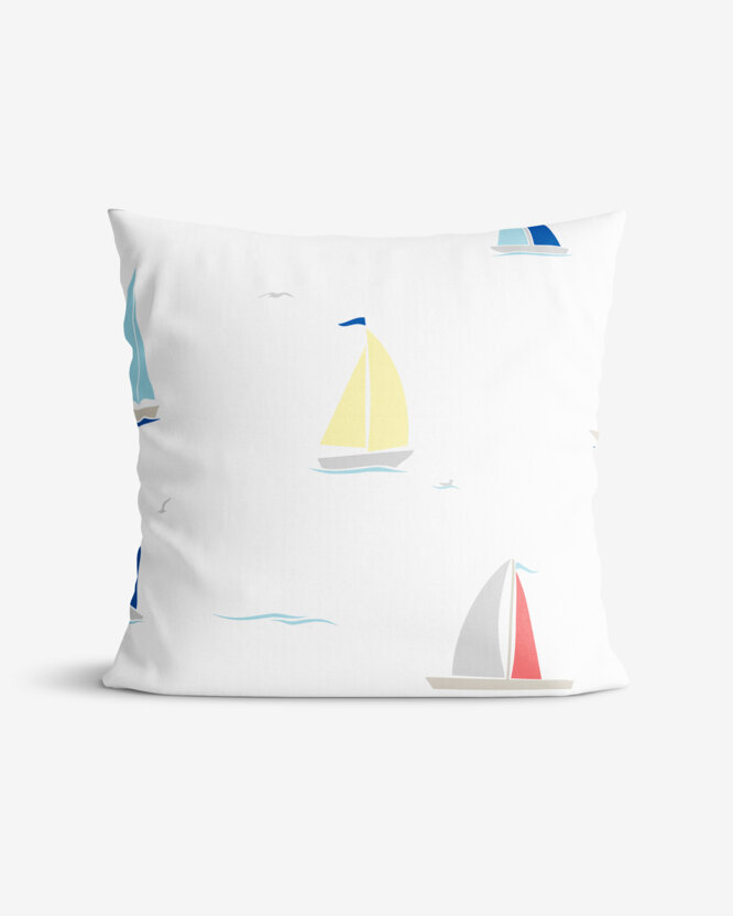Katoenen kussensloop - Zeilboot