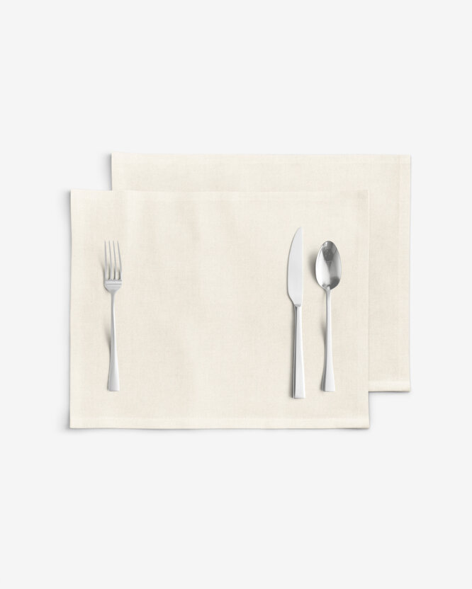 Tafelplacemat Malaga - crème - set 2 stuks
